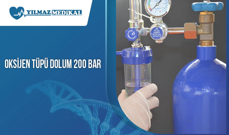 Oksijen Tüpü Dolum 200 Bar